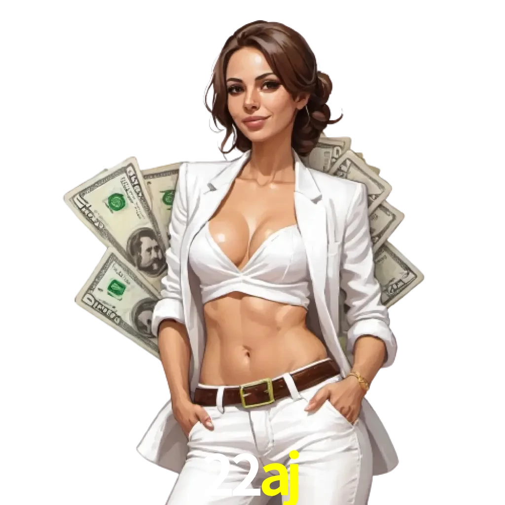 woman with money playing in 22AJ bet casino