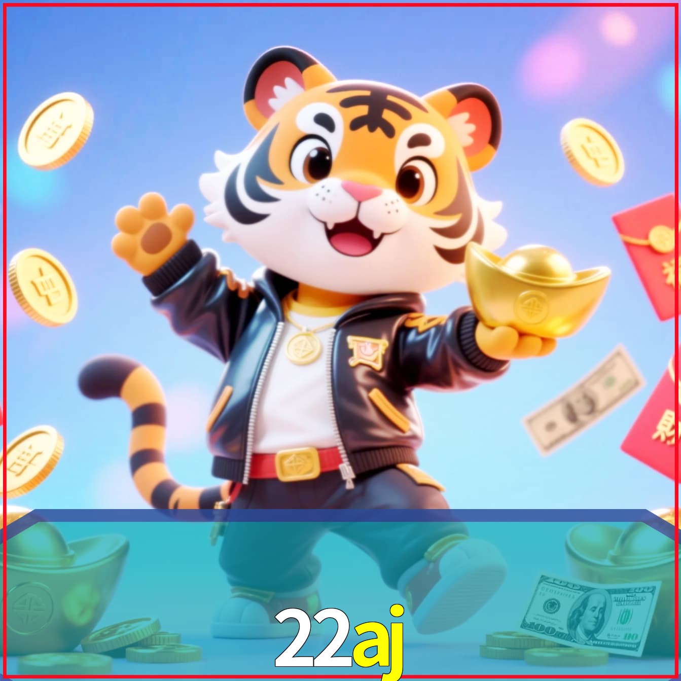 Slot machine 3D icon with number 7 and 1